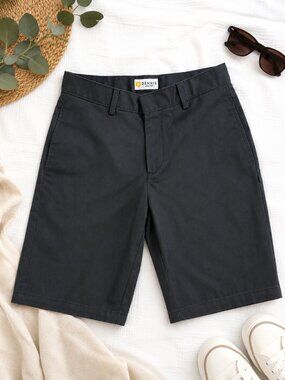 Dennis Men's Size 29 Black Chino Work Uniform Dress Shorts